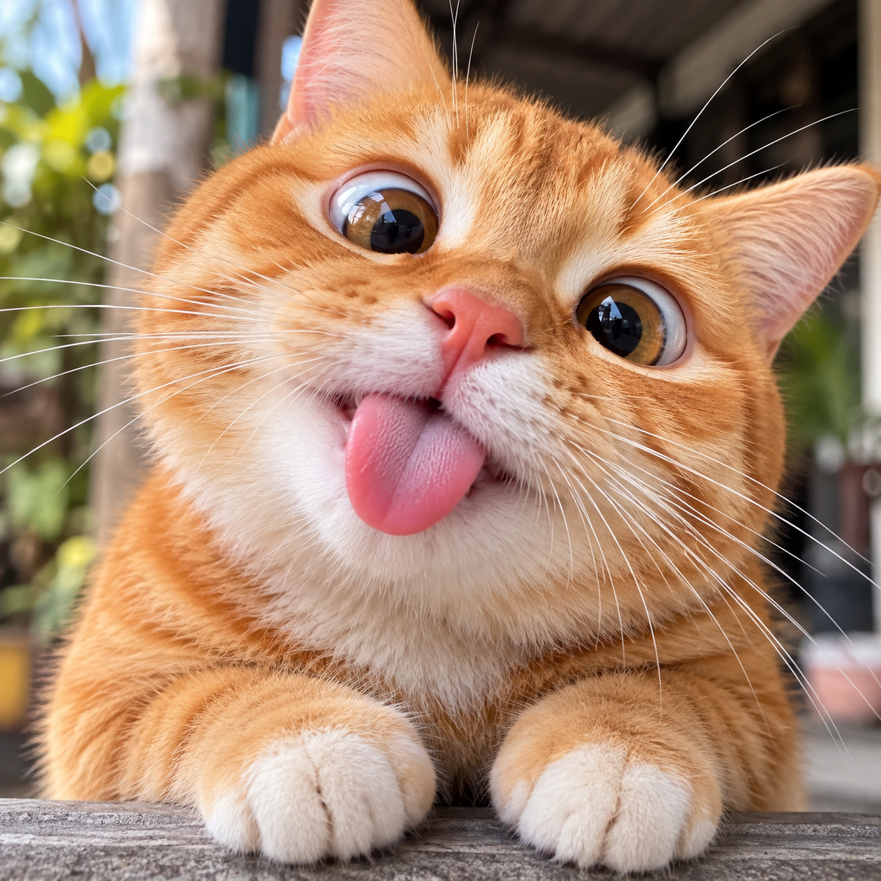 BLEP CAT COIN orange tabby mascot